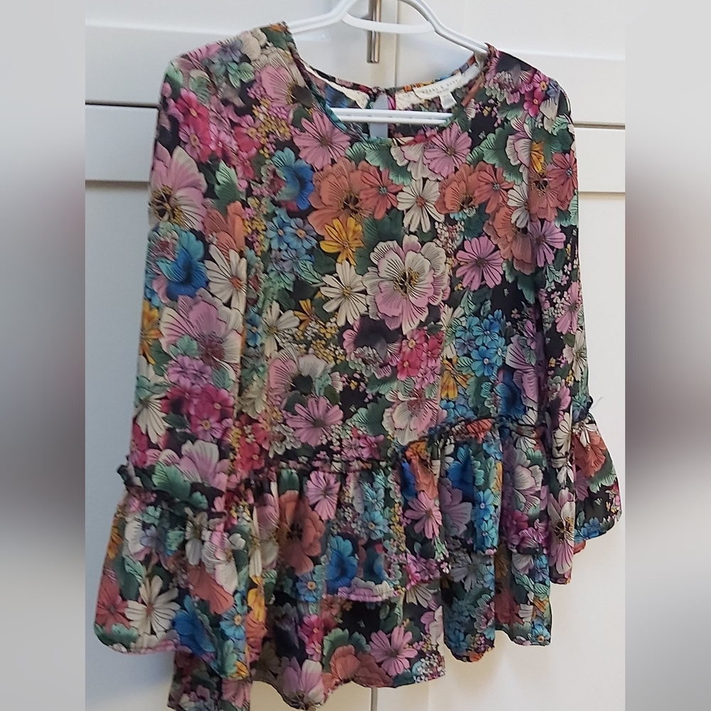 Flint & Moss floral blouse